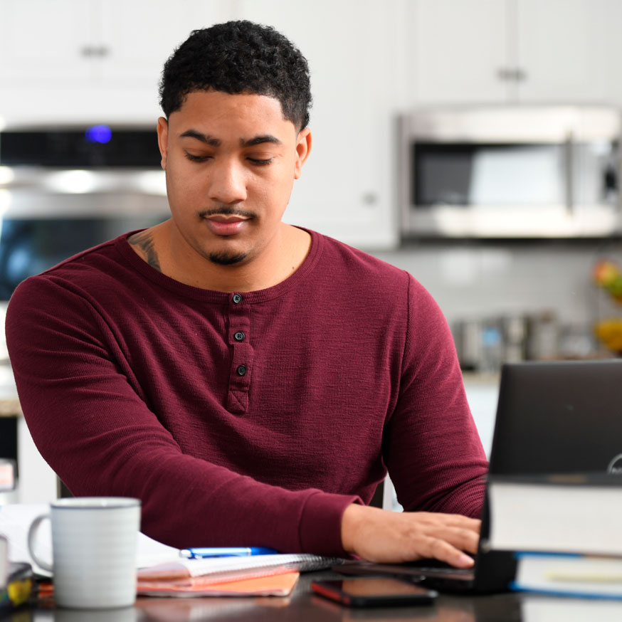Store Operations associate works from home